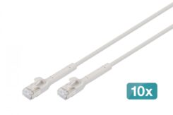 Digitus DK-1632-A-030B-10 netwerkkabel Grijs 3 m Cat6a F/FTP (FFTP)