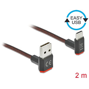 DeLOCK 85278 USB-kabel USB 2.0 2 m USB A USB C Zwart