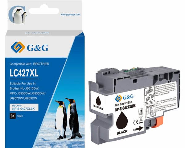 G&G 20613 inktcartridge 1 stuk(s) Compatibel Hoog (XL) rendement Zwart