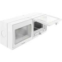 DELOCK Easy 45 Aufputzgehäuse IP55 wasserfest 6 Port