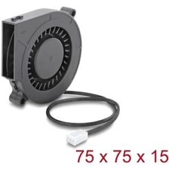 DELOCK Radiallüfter/Lüftergebläse 12V DC 75x75x15mm 3 Pin