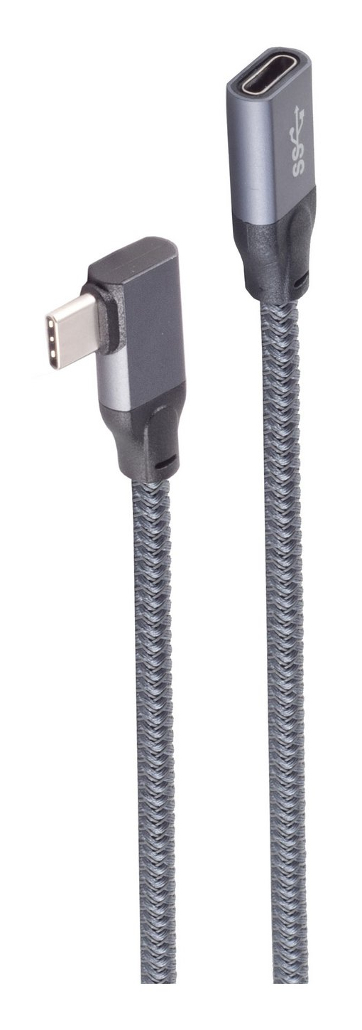 Shiverpeaks USB-C Verlängerungskabel 3.2 90° Pro 1,5m