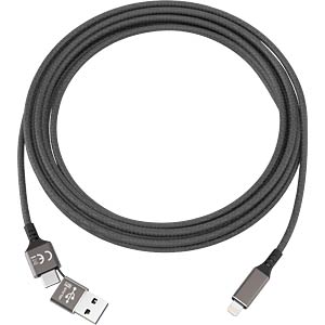 smrter SPEEDY Ladekabel, Type Lightning, 100cm, black retail
