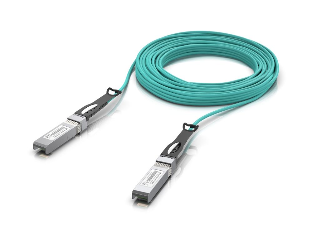 Ubiquiti UACC-AOC-SFP10-20M InfiniBand en Glasvezelkabel SFP+ Aqua-kleur