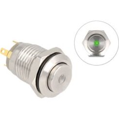 DeLOCK 20982 drukknoppaneel Zilver