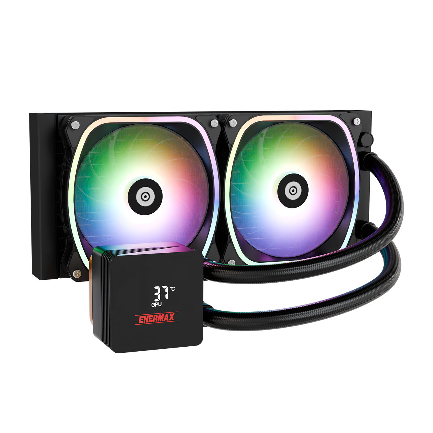 Enermax Aquafusion II 240 mm Processor Alles-in-één vloeistofkoeler 12 cm Zwart