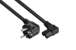 Kabelmeister Kabel / Adapter Zwart 0,5 m Netstekker type E+F IEC C15