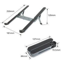 ACT Inklapbare laptopstandaard, aluminium - Afbeelding 6