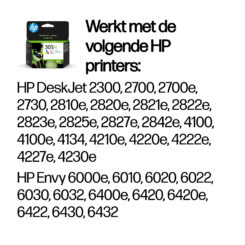 HP 305XL originele high-capacity drie-kleuren inktcartridge