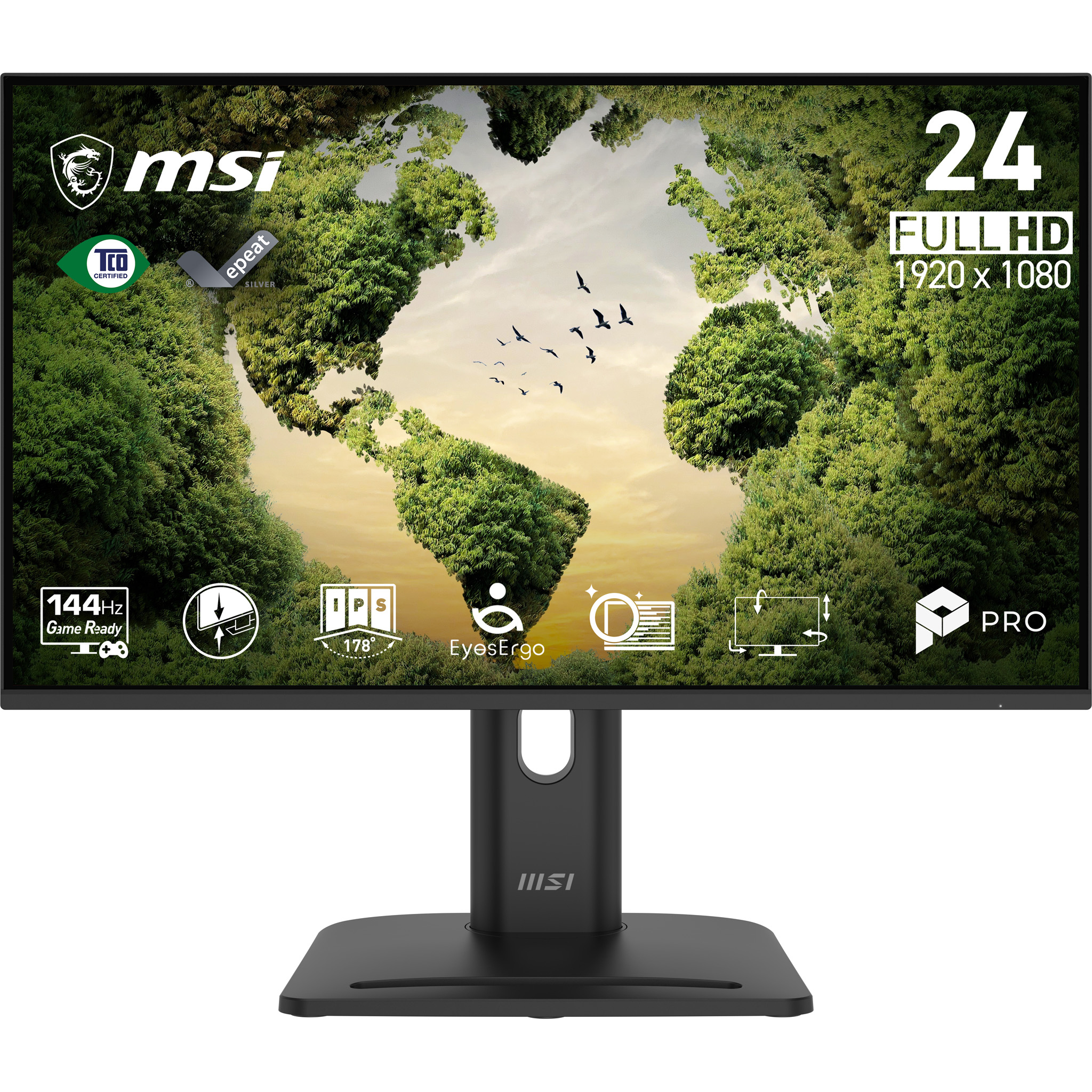 MSI Pro MP245PGN E14 computer monitor 60,5 cm (23.8") 1920 x 1080 Pixels Full HD LCD Zwart
