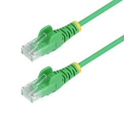 StarTech.com 2m Dunne CAT6 Ethernet Kabel, Groen, Snagless, 100W PoE, UTP, LSZH, 28AWG Pure Koperdraad, Slim RJ45 Netwerk Patchkabel met Trekontlasting, Fluke Getest