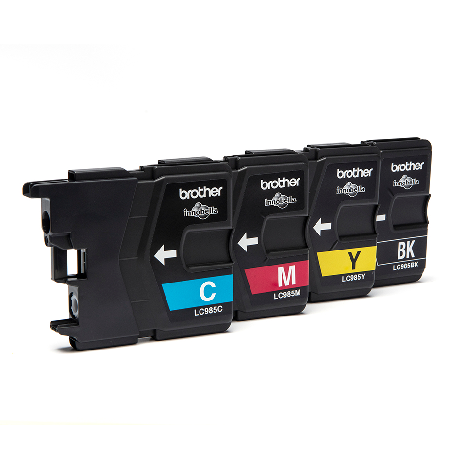Brother LC985VALBP inktcartridge 4 stuk(s) Origineel Zwart, Cyaan, Magenta, Geel - Afbeelding 3