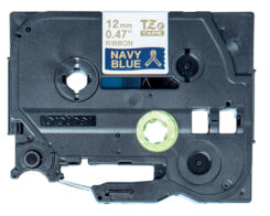 Brother TZE-RN34 labelprinter-tape Goud op navyblauw - Afbeelding 4