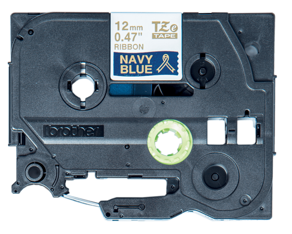 Brother TZE-RN34 labelprinter-tape Goud op navyblauw - Afbeelding 4