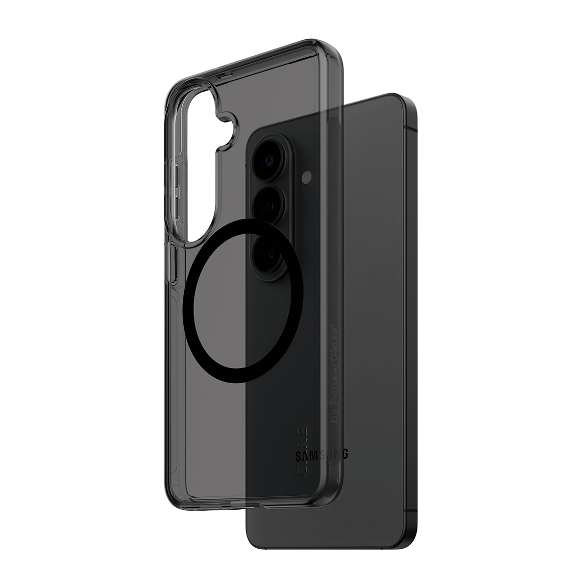 PanzerGlass CARE™ by ® Smokey Case w. Black Qi Samsung Galaxy S26 mobiele telefoon behuizingen Hoes Zwart - Afbeelding 2