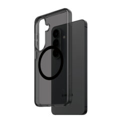 PanzerGlass CARE™ by ® Smokey Case w. Black Qi Samsung Galaxy S26 mobiele telefoon behuizingen Hoes Zwart