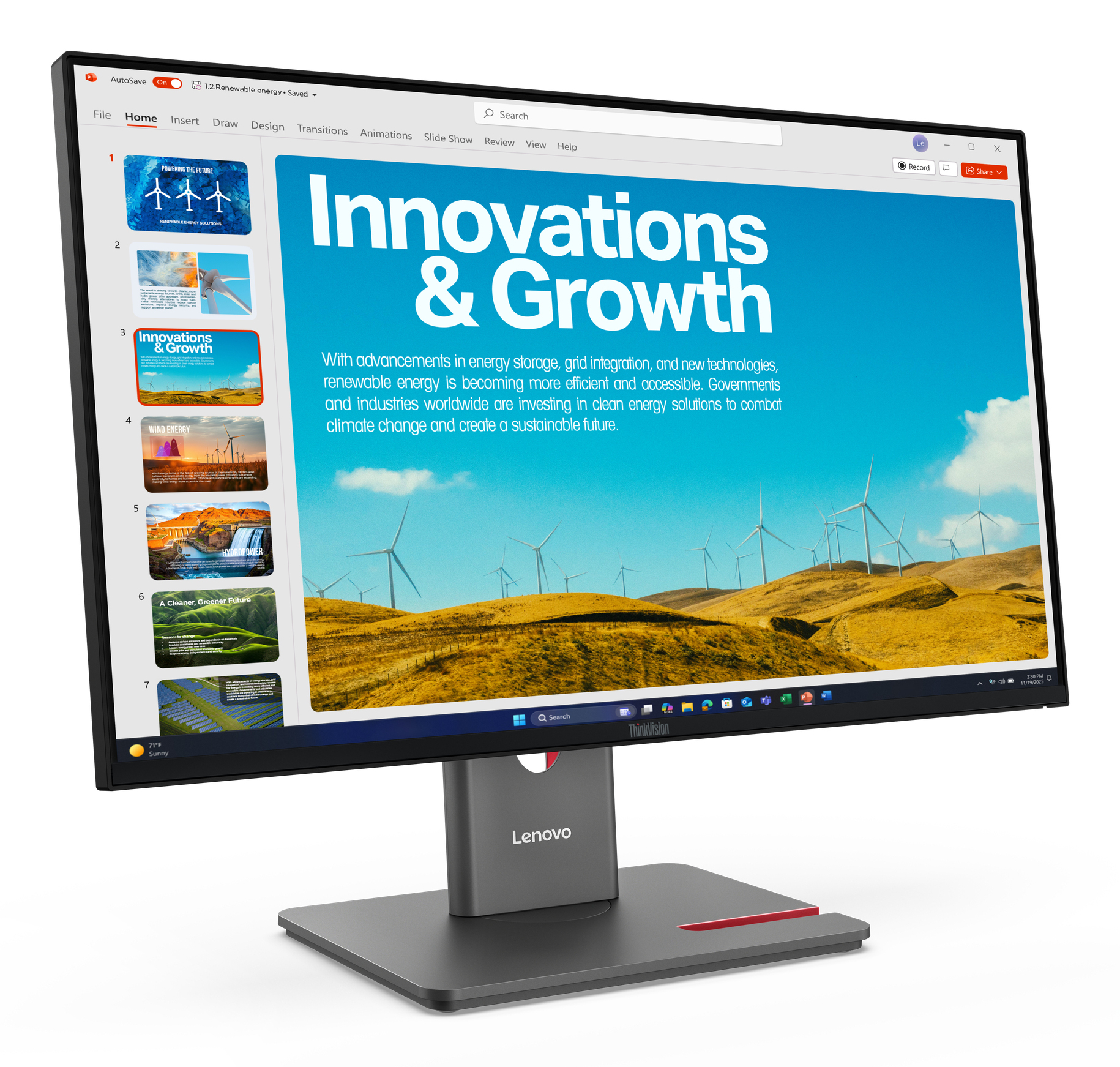 Lenovo ThinkVision P24QD-40 Monitor - Afbeelding 4