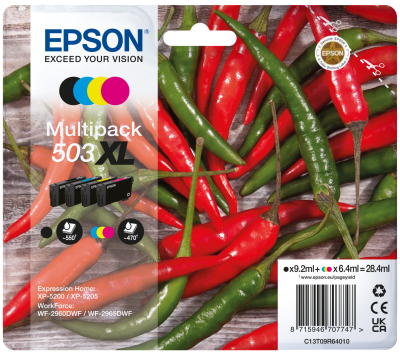 Epson 503XL inktcartridge 4 stuk(s) Origineel Hoog (XL) rendement Zwart, Cyaan, Magenta, Geel - Afbeelding 2
