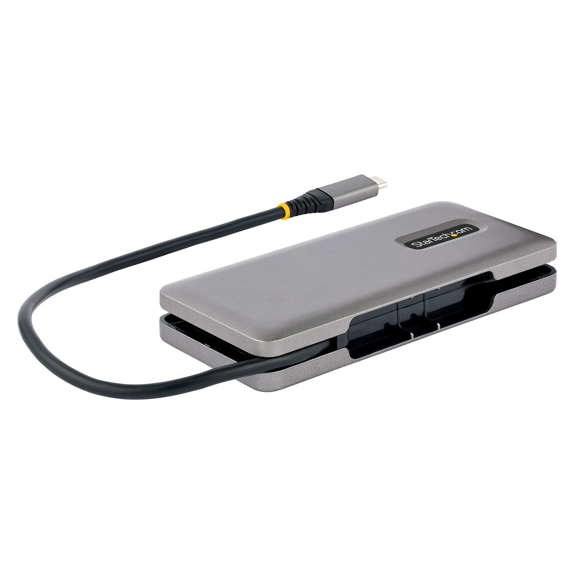 StarTech.com 4-Port USB-C Hub, 4x USB-C Ports, USB 3.1 10Gbps, Compacte USB C Hub met 100W Power Delivery Pass-Through, USB Type C Hub met 32cm Wrap-Around Kabel - Afbeelding 2