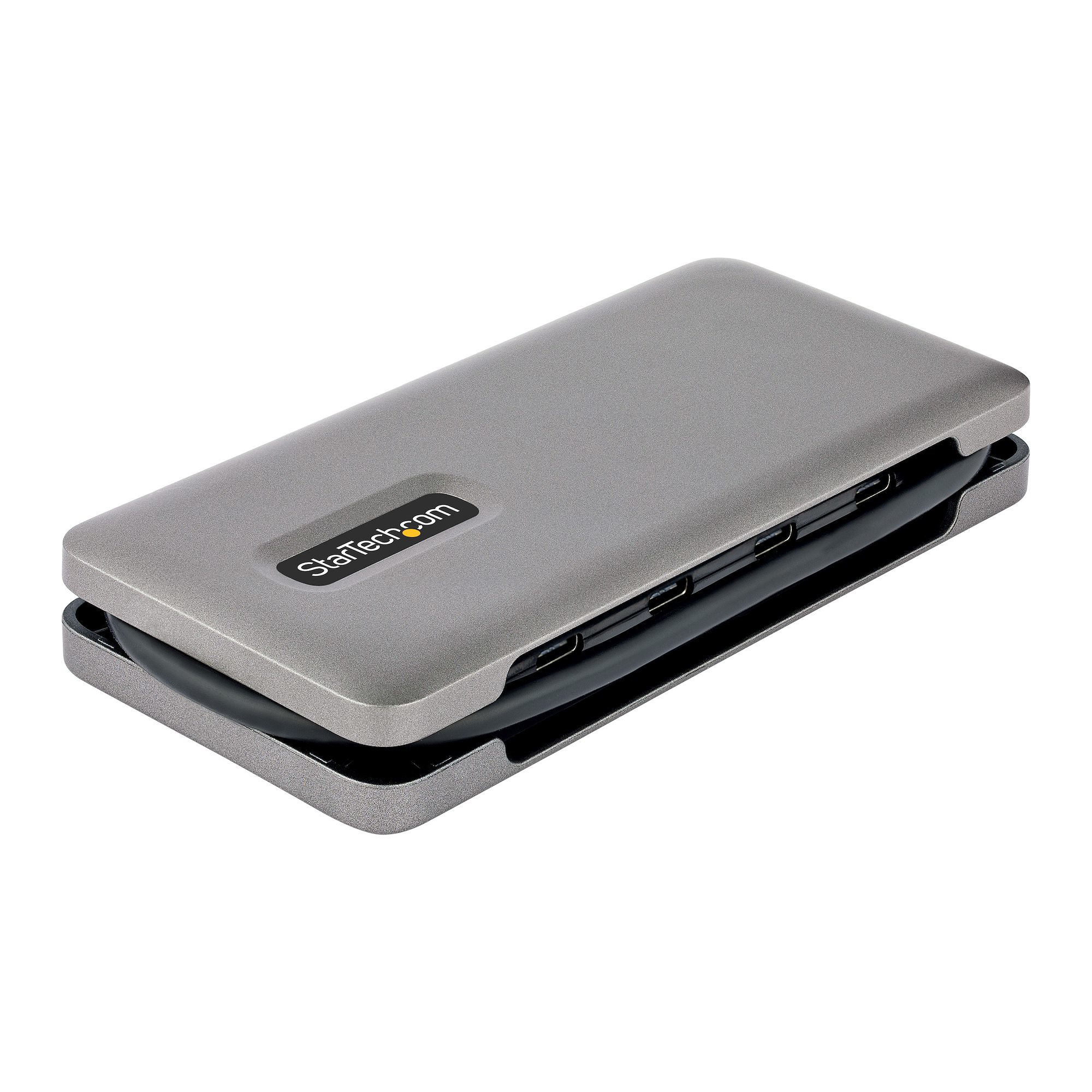 StarTech.com 4-Port USB-C Hub, 4x USB-C Ports, USB 3.1 10Gbps, Compacte USB C Hub met 100W Power Delivery Pass-Through, USB Type C Hub met 32cm Wrap-Around Kabel - Afbeelding 4