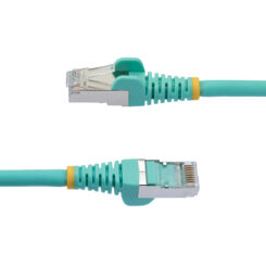 StarTech.com 2m CAT6a Ethernet Kabel, Aqua, Low Smoke Zero Halogen (LSZH), 10GbE 500MHz 100W PoE++ Snagless RJ-45 S/FTP Netwerk Patch Kabel met Trekontlasting, Fluke Tested/ETL - Afbeelding 4