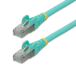 StarTech.com 2m CAT6a Ethernet Kabel, Aqua, Low Smoke Zero Halogen (LSZH), 10GbE 500MHz 100W PoE++ Snagless RJ-45 S/FTP Netwerk Patch Kabel met Trekontlasting, Fluke Tested/ETL