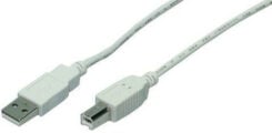LogiLink 1.8m USB 2.0 USB-kabel 1,8 m USB A USB B 0,48 Gbit/s Grijs - Afbeelding 2