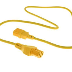 ACT Netsnoer C14 - C15 geel 1,2 m - Afbeelding 3