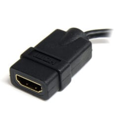 StarTech.com Micro HDMI naar HDMI Adapter, 4K 30Hz Video, Duurzame High Speed Micro HDMI Type-D naar HDMI 1.4 Converter/Kabel Adapter Dongle, Ultra HD HDMI Monitors, TVs & Displays, M/F - Afbeelding 3