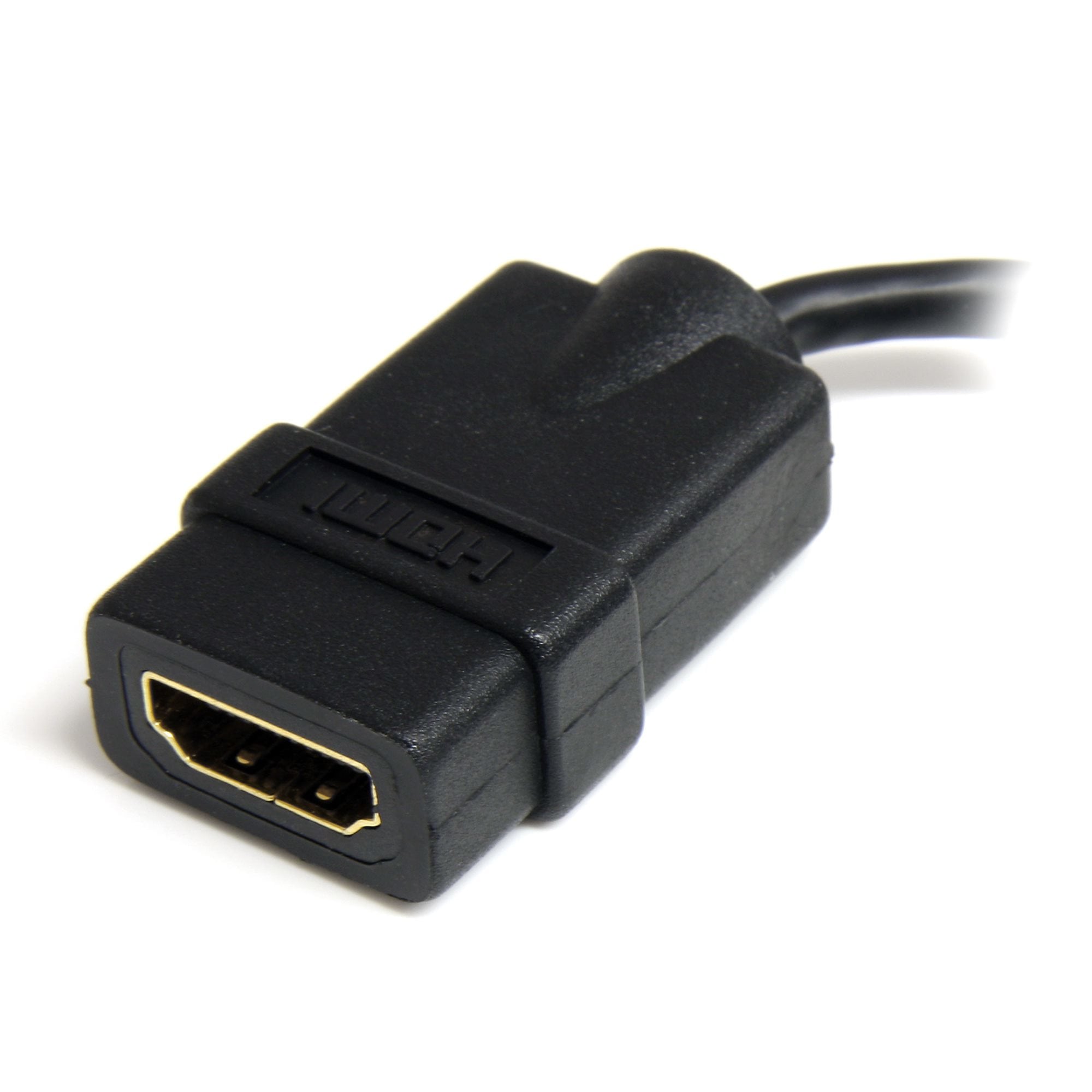 StarTech.com Micro HDMI naar HDMI Adapter, 4K 30Hz Video, Duurzame High Speed Micro HDMI Type-D naar HDMI 1.4 Converter/Kabel Adapter Dongle, Ultra HD HDMI Monitors, TVs & Displays, M/F - Afbeelding 3