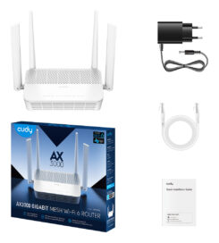Cudy AX3000 draadloze router Gigabit Ethernet Dual-band (2.4 GHz / 5 GHz) Wit - Afbeelding 4