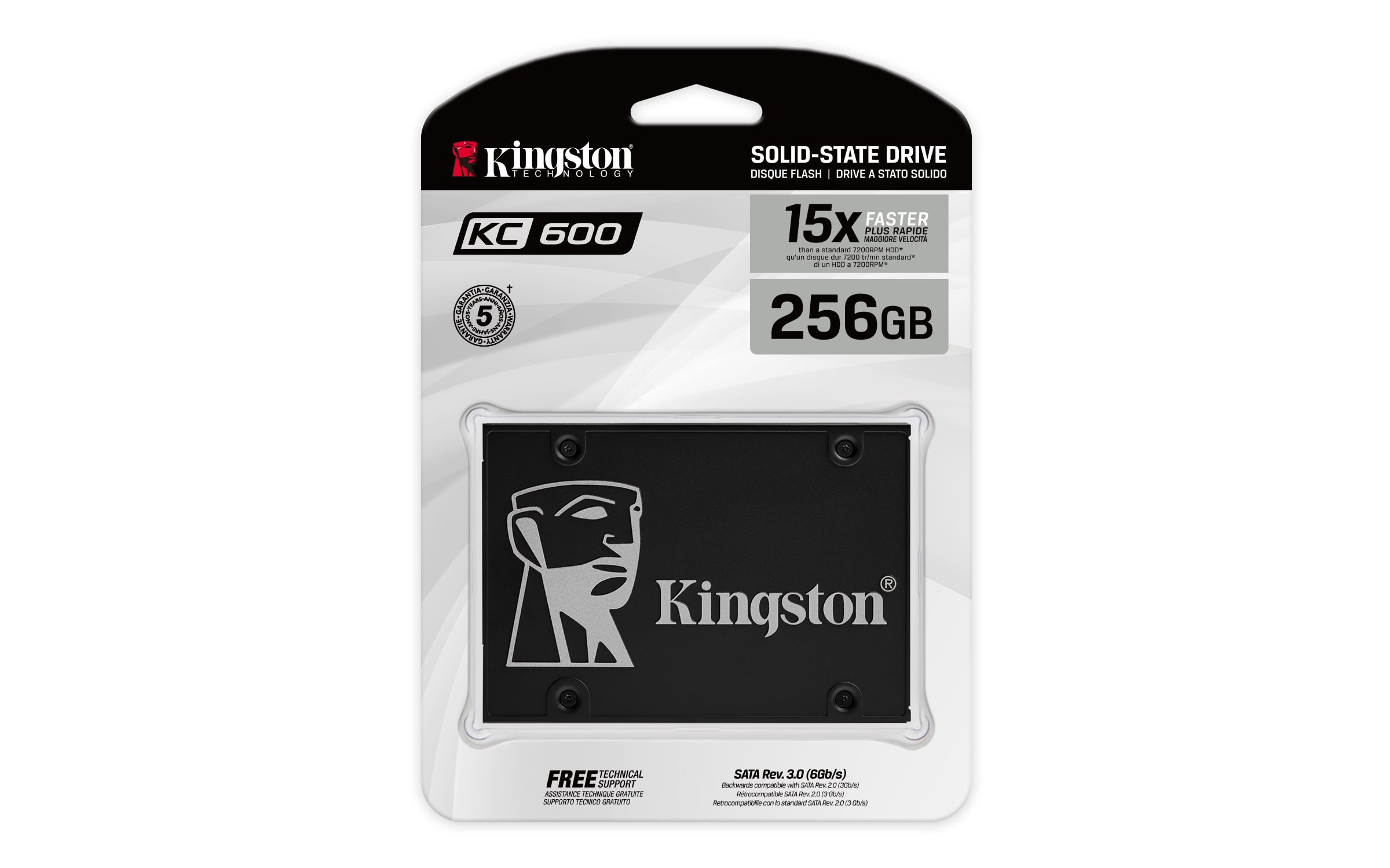 Kingston Technology 256G SSD KC600 SATA3 2.5" - Afbeelding 5