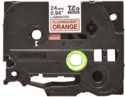 Brother TZE-B51 labelprinter-tape Zwart op fluorescerend oranje - Afbeelding 3