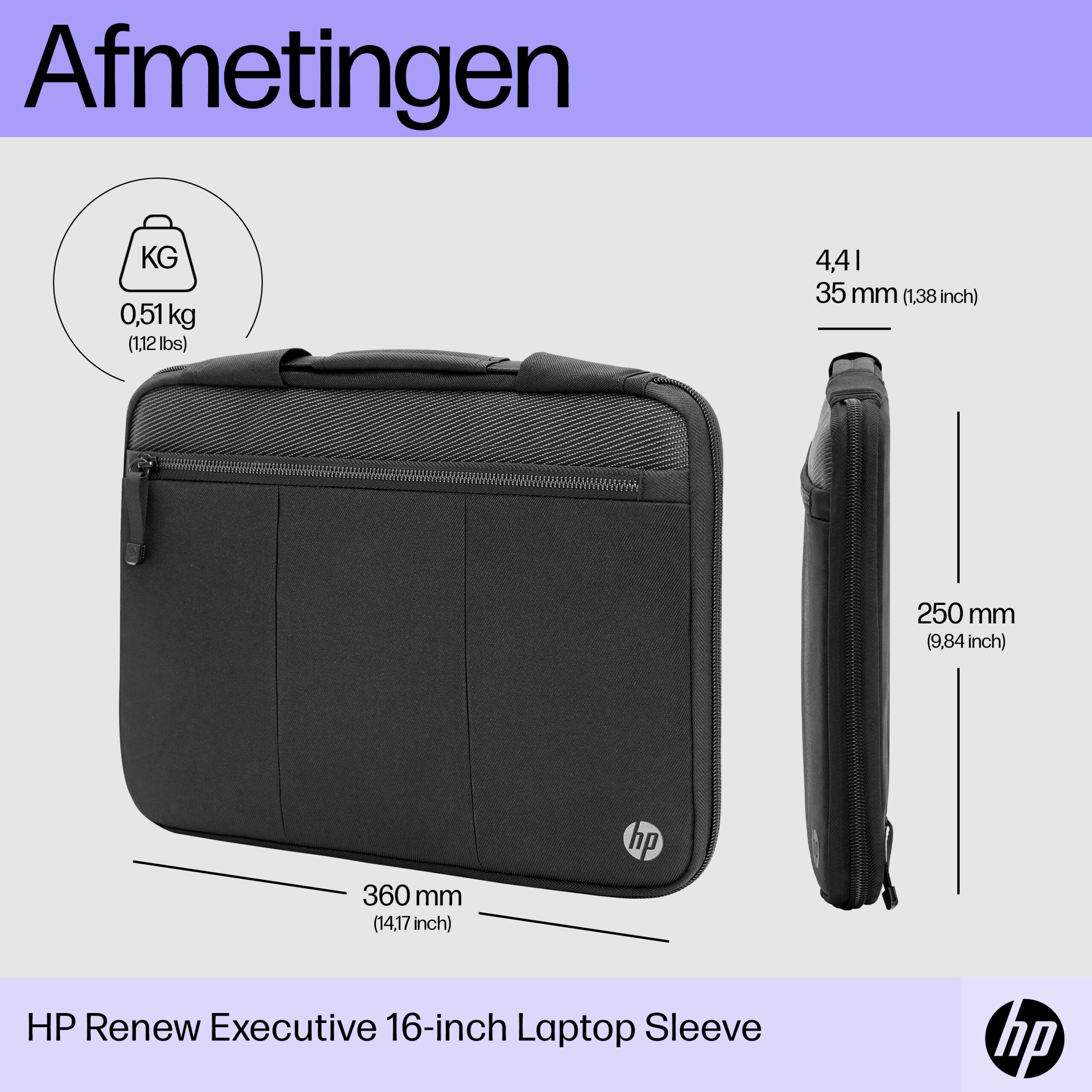 HP Renew Executive 14 inch laptopsleeve - Afbeelding 3