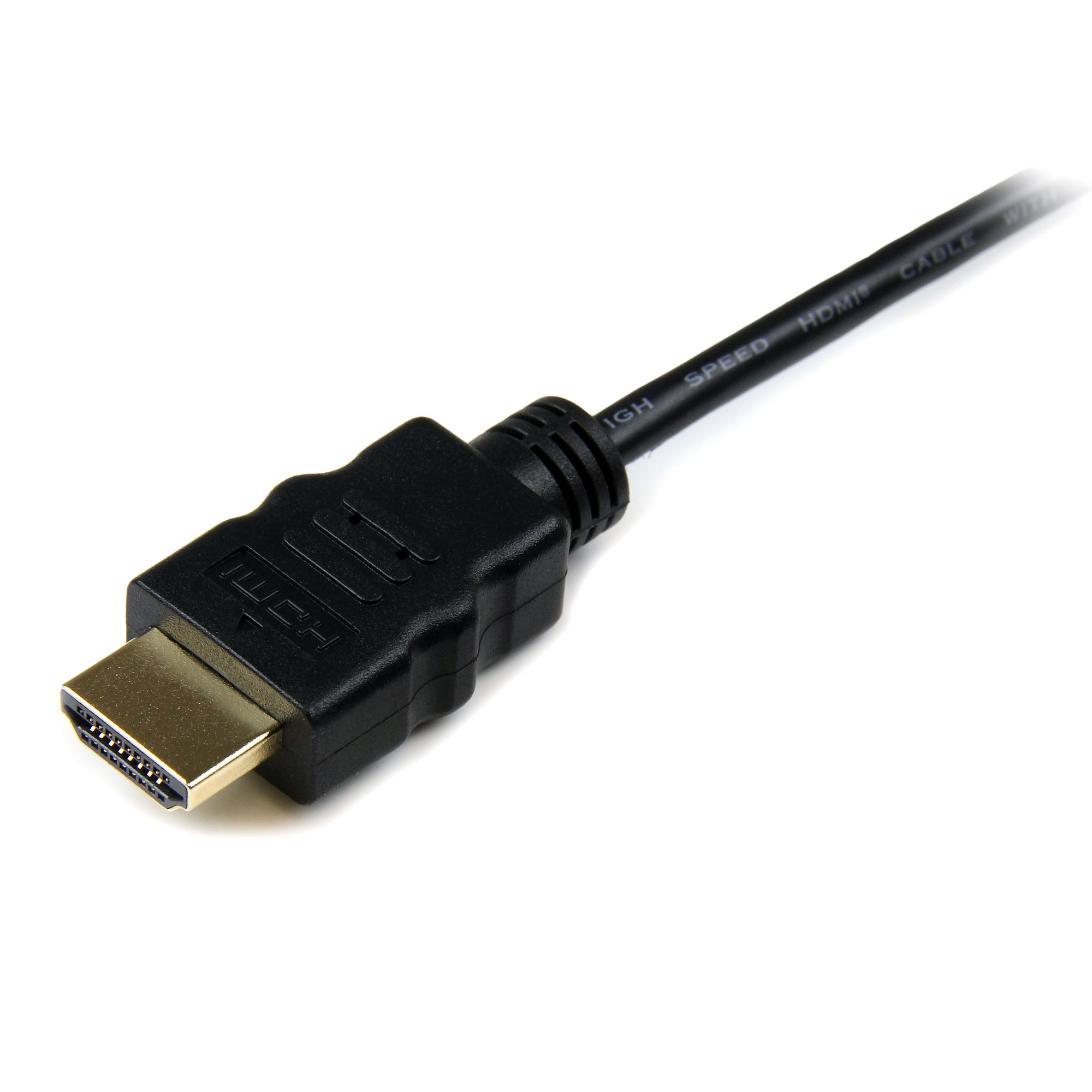StarTech.com 50cm Micro HDMI naar HDMI Kabel met Ethernet, 4K 30Hz Video, Duurzame High Speed Micro HDMI Type-D naar HDMI 1.4 Adapter/Converter Kabel, UHD HDMI Monitors/TVS/Displays, M/M - Afbeelding 3