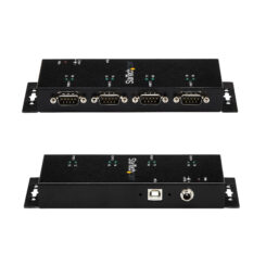 StarTech.com 4-poort USB naar DB9 RS232 Seriële Adapter Hub – Industrieel DIN-rail en Wandmontage - Afbeelding 6