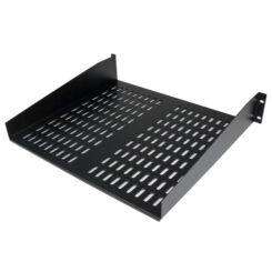StarTech.com 2U Server Rack Schap - Universele Geventileerde Rack Mount Cantilever Shelf voor 19" Netwerk Kast & Apparatuur - Heavy Duty Staal - Capaciteit 23kg - Diepte 40cm (16”) - Zwart - Afbeelding 3
