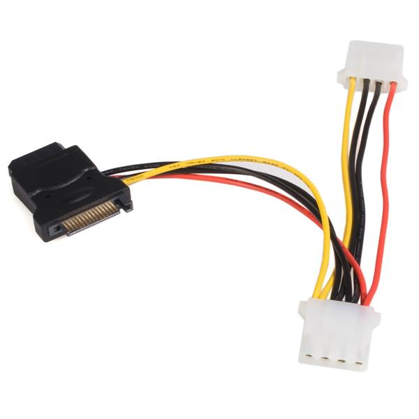 StarTech.com SATA naar LP4 Verloopkabel Voeding met 2 extra LP4 - Afbeelding 2