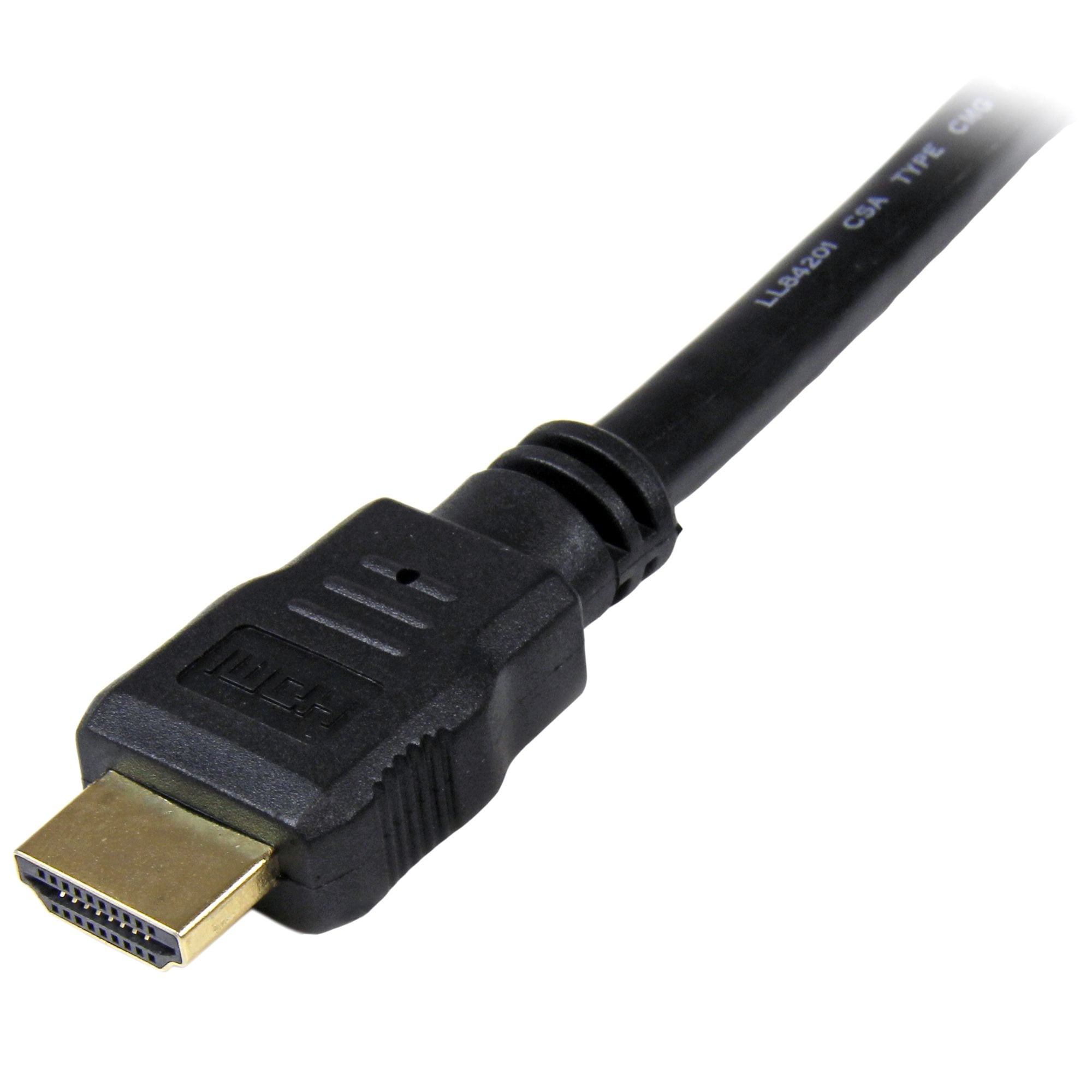 StarTech.com 1m HDMI Kabel - 4K High Speed HDMI Kabel met Ethernet - UHD 4K 30Hz Video - HDMI 1.4 Kabel - Ultra HD HDMI Schermen, Projectors, TVs & Displays - Zwarte HDMI Kabel - M/M - Afbeelding 3