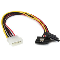 StarTech.com 30cm LP4 naar 2x Vergrendelbare Y-adapter Splitterkabel SATA Voeding - 4-pin Molex naar 2x SATA