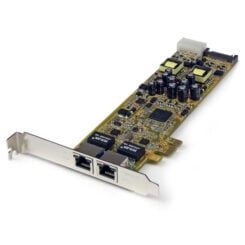 StarTech.com Dual Port PCI Express Gigabit Ethernet PCIe-netwerkkaart adapter - PoE/PSE