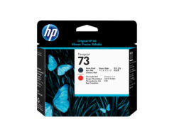 HP 73 matzwarte/chromatisch rode DesignJet printkop - Afbeelding 2