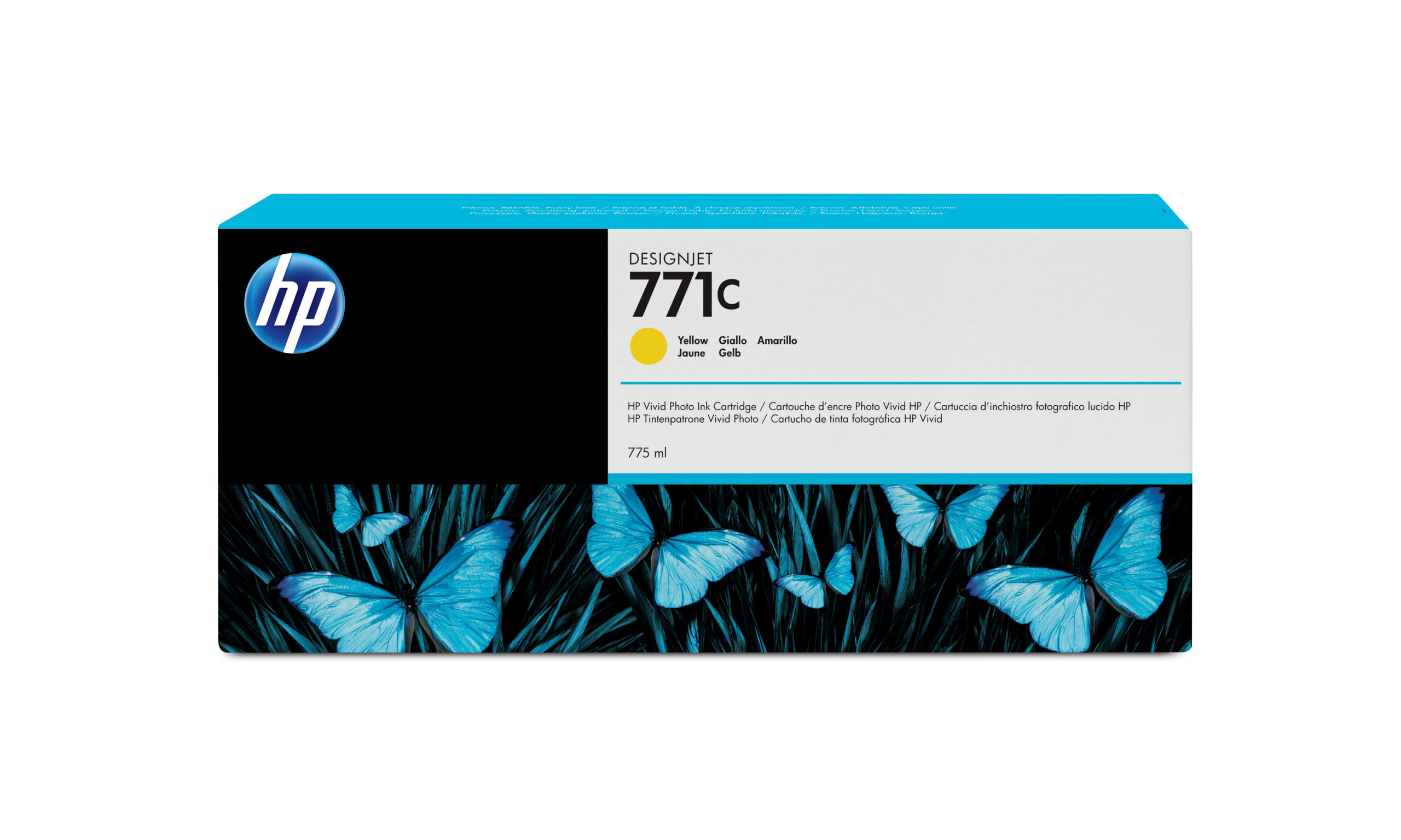 HP 771C gele DesignJet inktcartridge, 775 ml - Afbeelding 2