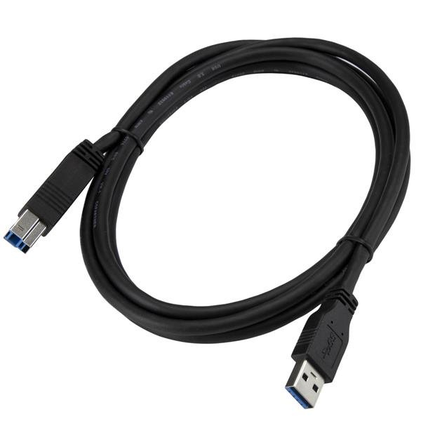 StarTech.com 2 m gecertificeerde SuperSpeed USB 3.0 (5Gbps) A-naar-B-kabel - M/M - Afbeelding 5