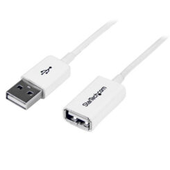 StarTech.com 3 m witte USB-verlengkabel - A-naar-A M/F