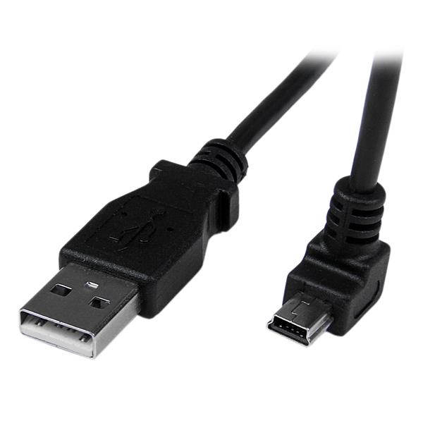 StarTech.com 2 m mini USB-kabel A-naar-mini-B met neerwaartse hoek - Afbeelding 2