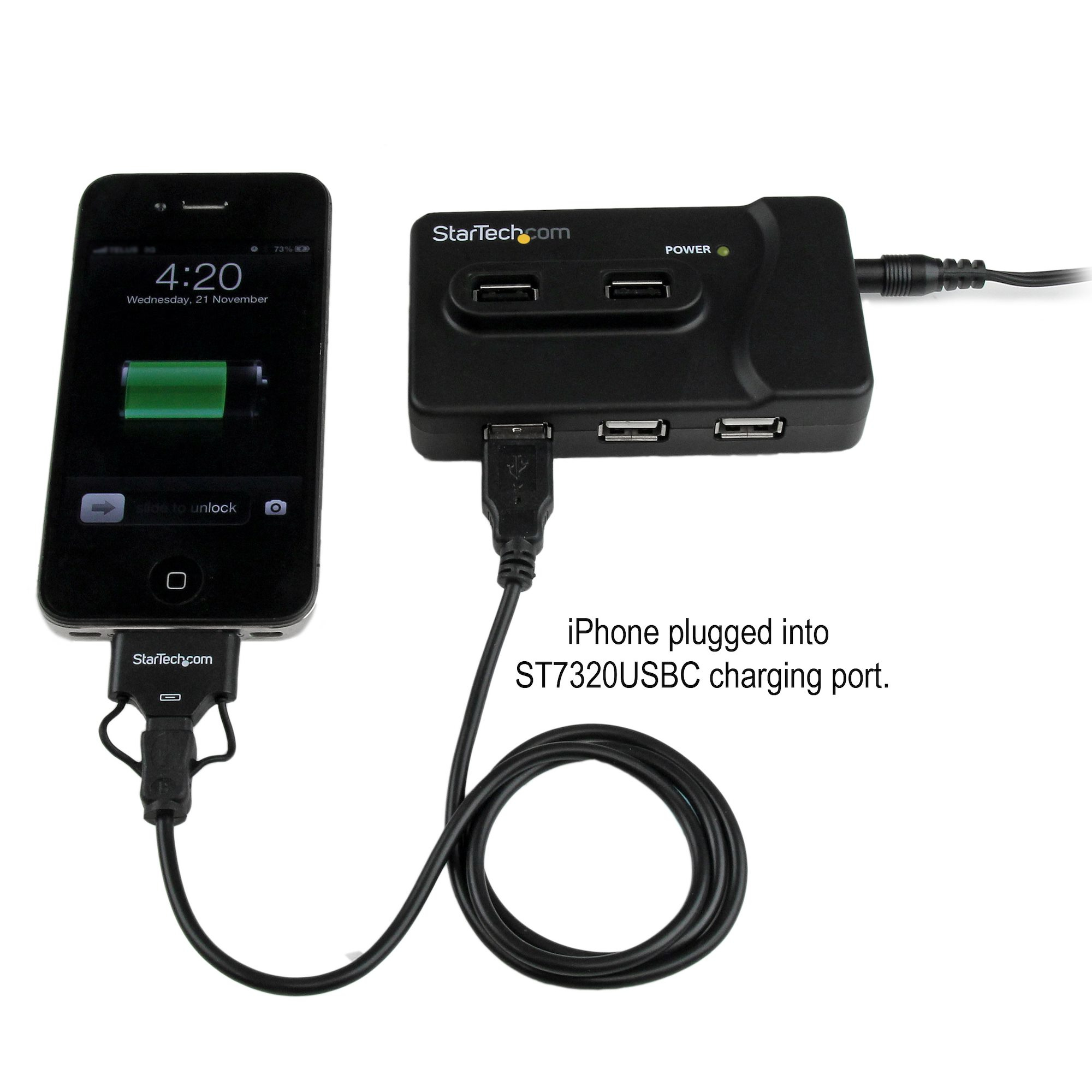 StarTech.com 6-poort USB 3.0/2.0 Combo Hub met Oplaadpoort - Afbeelding 6