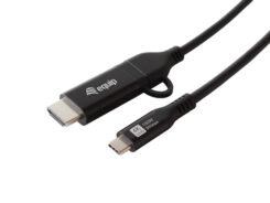 Equip 128437 video kabel adapter 3 m USB Type-C HDMI + USB Type-C Zwart - Afbeelding 3