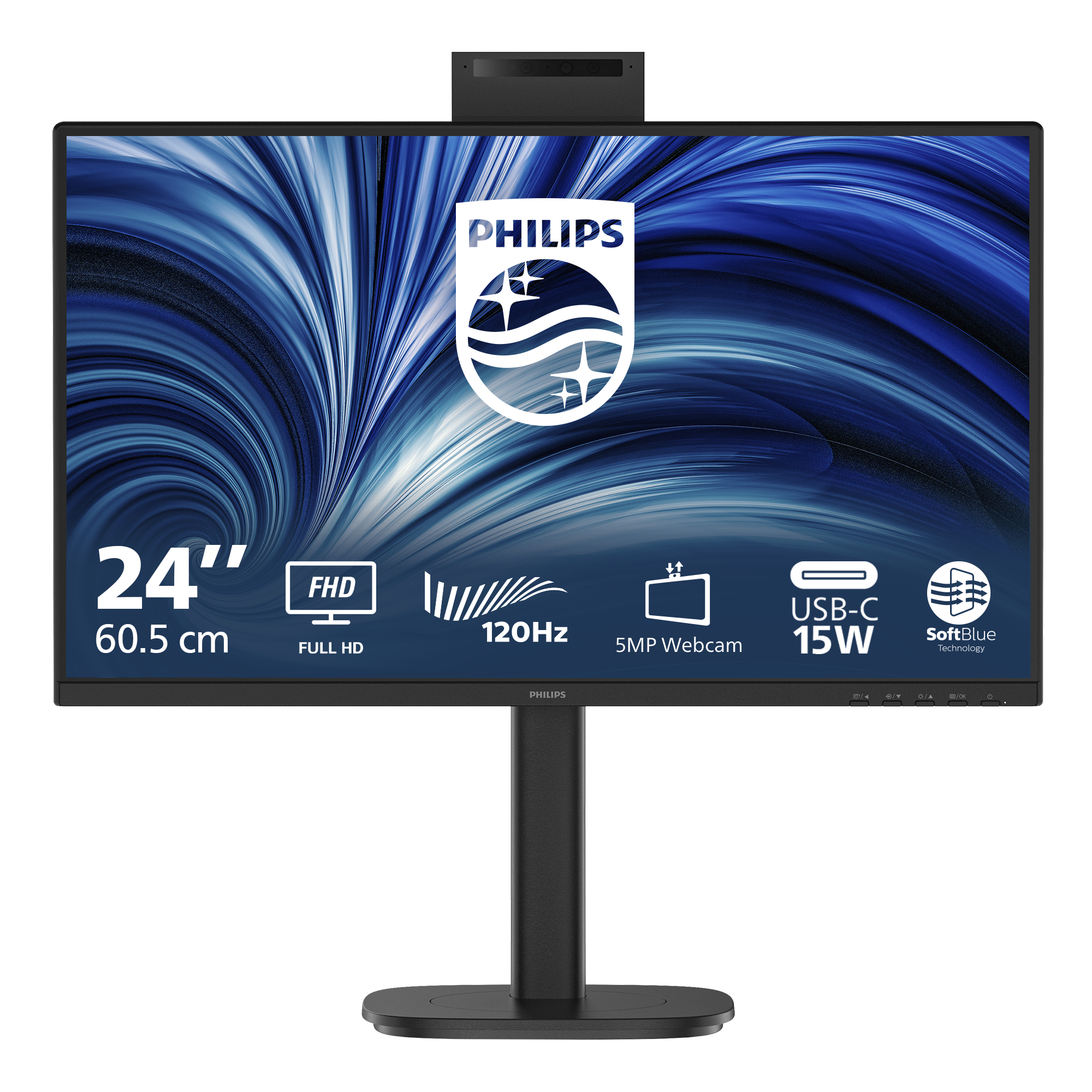 Philips 3000 series 24B2N3200JH/00 computer monitor 60,5 cm (23.8") 1920 x 1080 Pixels Full HD LCD Zwart - Afbeelding 2