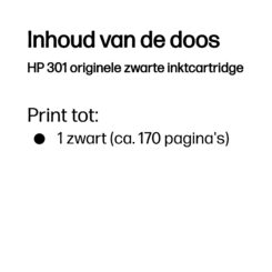 HP 301 originele zwarte inktcartridge - Afbeelding 4